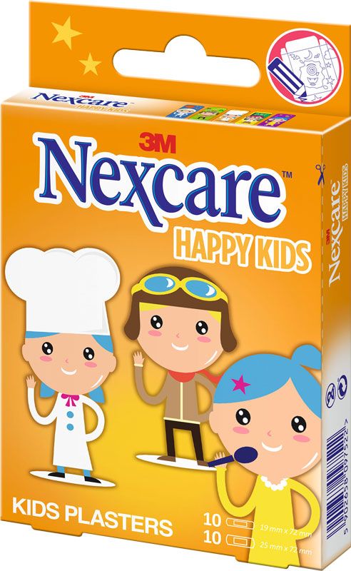 3M Nexcare Pansements Enfants Happy Kids Métiers20 pièces 3M Nexcare Pansements Enfants Happy Kids Métiers20 pièces