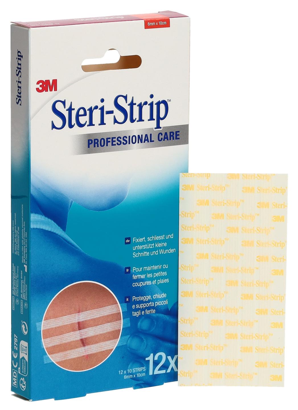 3M Steri Strip 6x100mm weiss verst 12x10 3M Steri Strip 6x100mm weiss verst 12x10
