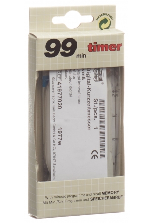 ASSISTENT Quartz Digital Minuteur blanc