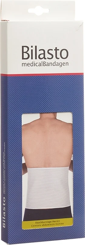 Bilasto bandage abdominal femme L blanc velcro