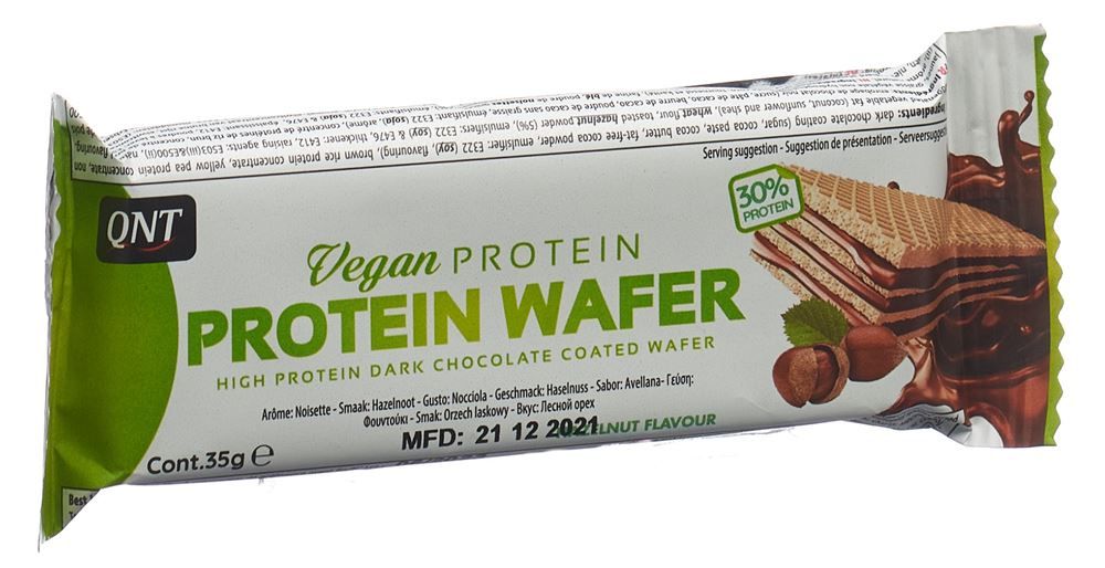 QNT Vegan Protein Wafer noisette 35g