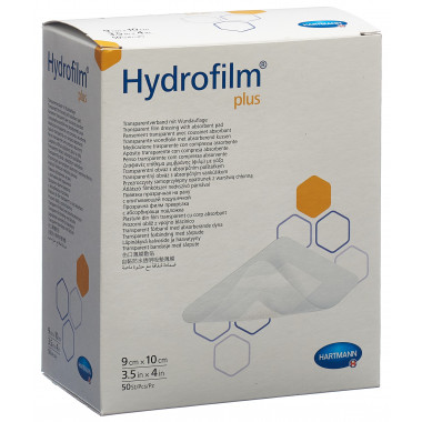 Hydrofilm PLUS pansement imperméable 9x10cm stérile 50 pièces