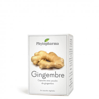 PHYTOPHARMA Gingembre en gélules 365mg 60 pièces