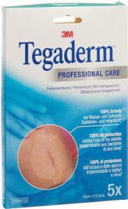 3M Tegaderm pansement transparent 10x11.5cm ovale 5 pièces 3M Tegaderm pansement transparent 10x11.5cm ovale 5 pièces