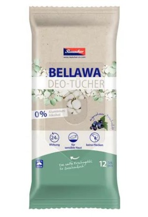 BELLAWA Lingettes déodorantes 12 pièces