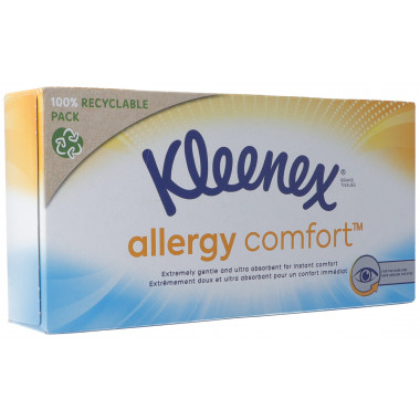 Kleenex lingettes cosmétiques Allergy Comfort Box 56 pièces