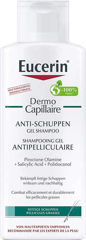 Eucerin DermoCapillaire Gel Shampooing Antipelliculaire 250ml