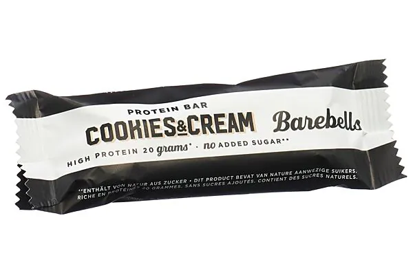 Barre protéinée BAREBELLS Cookies Cream 55g Barre protéinée BAREBELLS Cookies Cream 55g