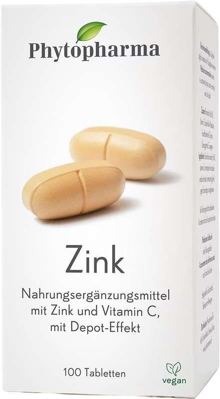 Comprimés de zinc Phytopharma 100 pièces Comprimés de zinc Phytopharma 100 pièces