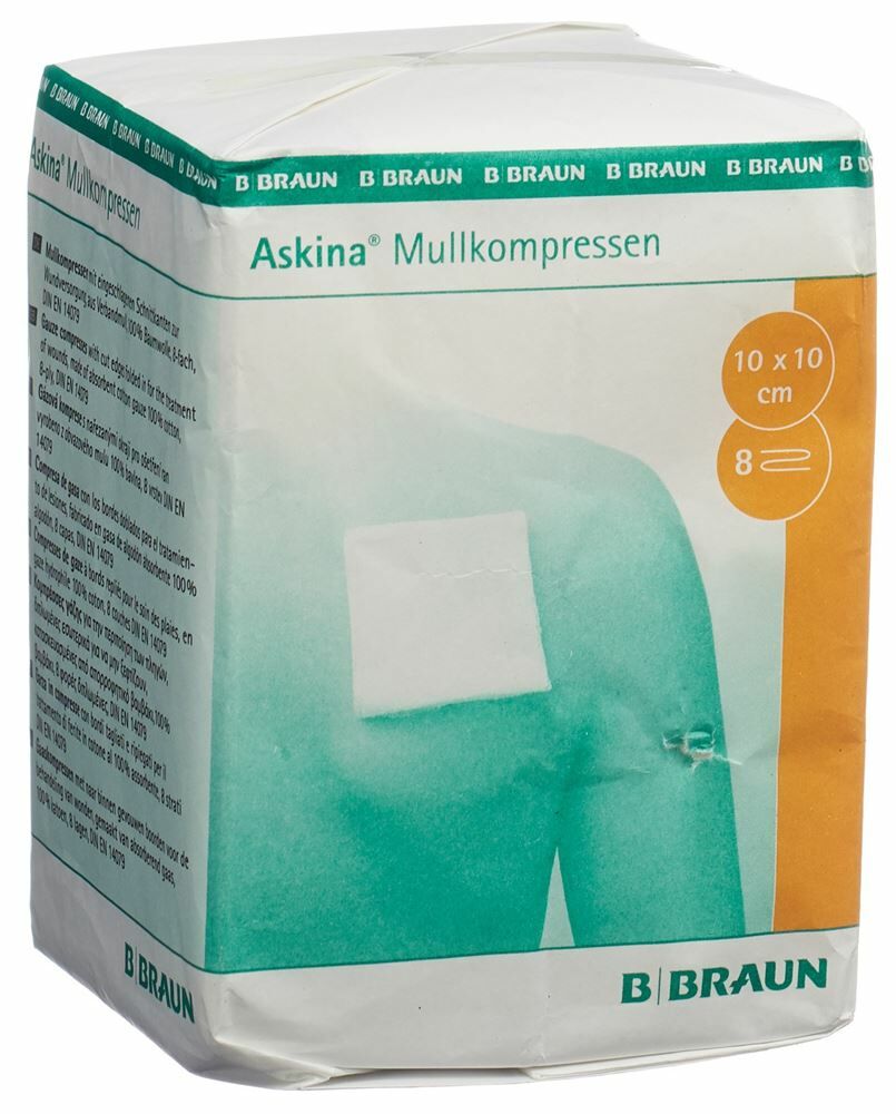 Compresse de gaze Askina 10cmx10cm 100 pièces