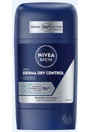 Nivea MEN Déodorant Derma Dry Control Stick 50 ml