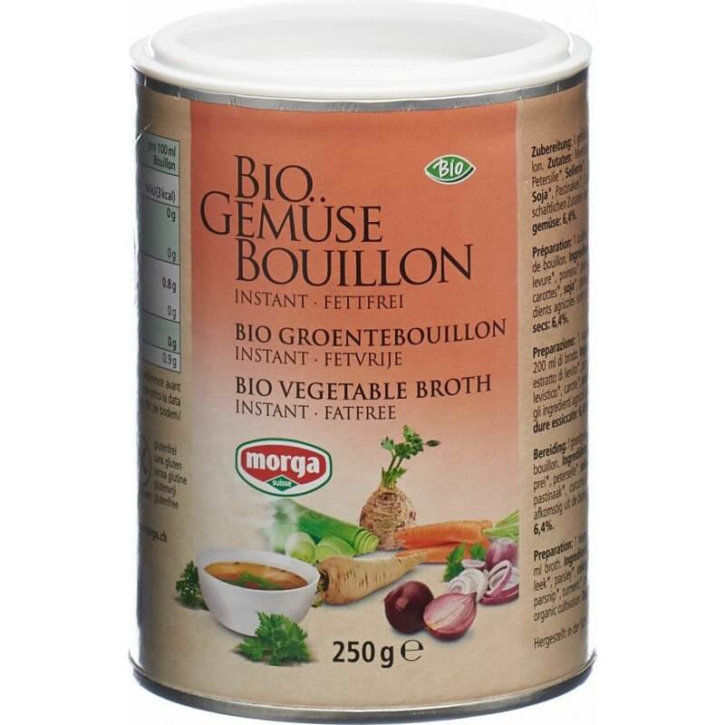 Morga Bouillon de légumes sans graisse bio 250g Morga Bouillon de légumes sans graisse bio 250g