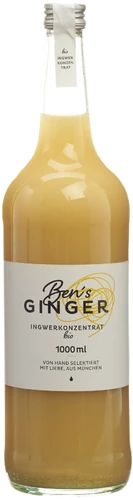 BEN'S GINGER Concentré de gingembre Bio Fl 1000ml
