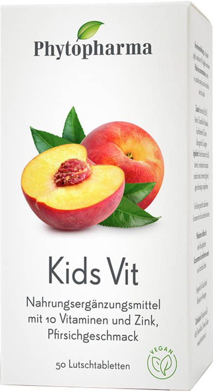Phytopharma Kids Vit pastilles à sucer 10 vitamines & zinc 50 pièces Phytopharma Kids Vit pastilles à sucer 10 vitamines & zinc 50 pièces