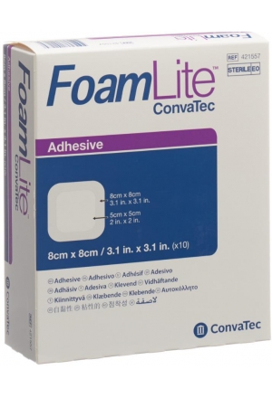 Foam Lite Convatec pansement en mousse de silicone 8x8cm 10 pièces