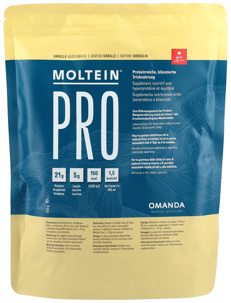 MOLTEIN PRO 1.5 Vanille Btl 510g MOLTEIN PRO 1.5 Vanille Btl 510g