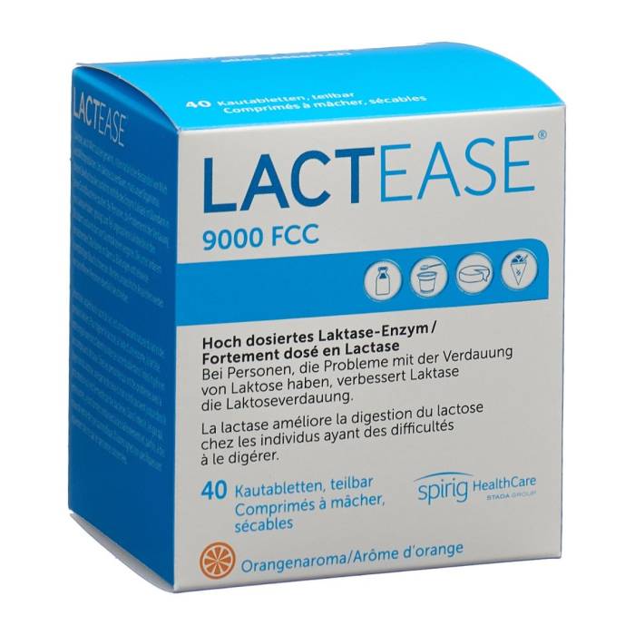 Lactease 9000 FCC comprimés à mâcher divisibles 40 pièces Lactease 9000 FCC comprimés à mâcher divisibles 40 pièces