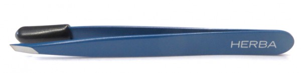 Herba Pincette oblique Inox bleu Herba Pincette oblique Inox bleu