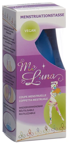 ME LUNA Coupe menstruelle Classic L Bleue