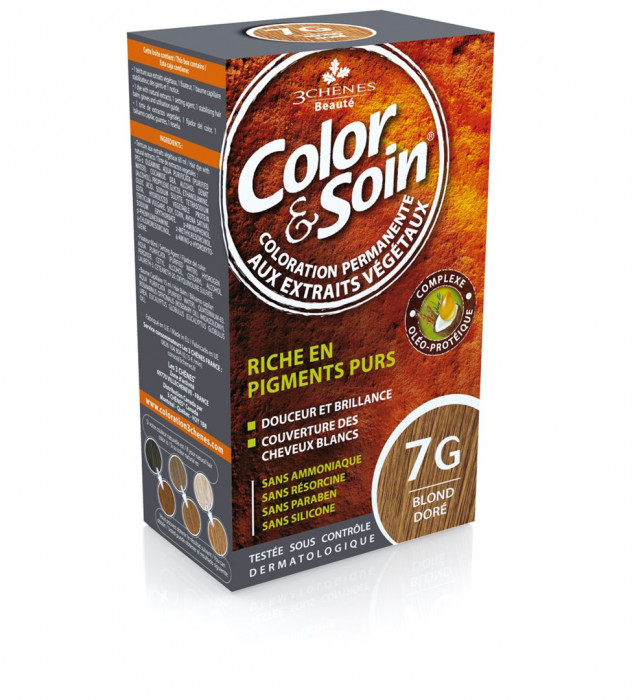 COLOR SOIN Coloration 7G Blond Doré 135 ml