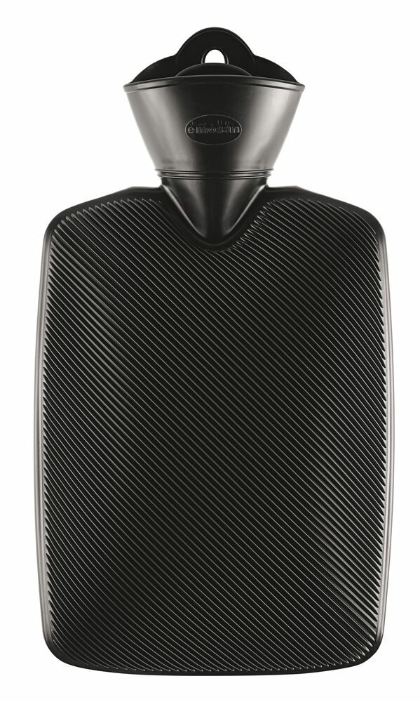 EMOSAN bouillotte demi-lamelle noire