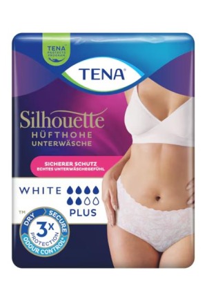 Tena Silhouette Plus L 95-125cm white 10 pièces