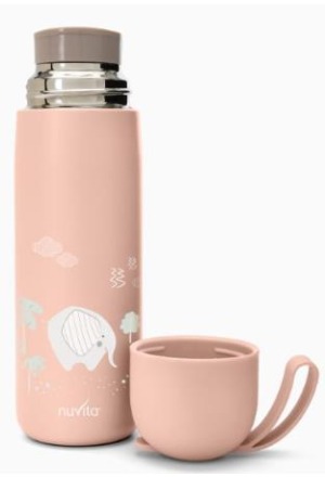 Bouteille thermos Nuvita Baby 400ml Gobelet rose
