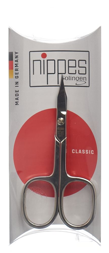 Ciseaux à ongles et à peau Nippes 9cm Tour pointue nickelé