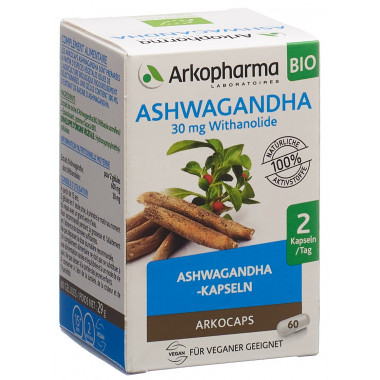 Arkocaps gélules d'ashwagandha bio 60 pièces Arkocaps gélules d'ashwagandha bio 60 pièces
