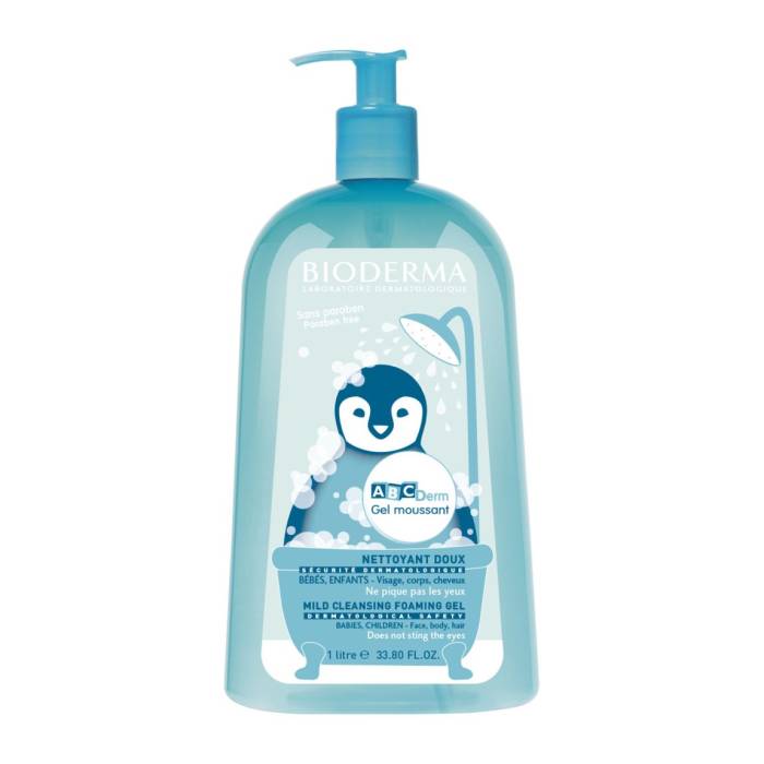 BIODERMA ABCDerm gel moussant flacon 1000ml