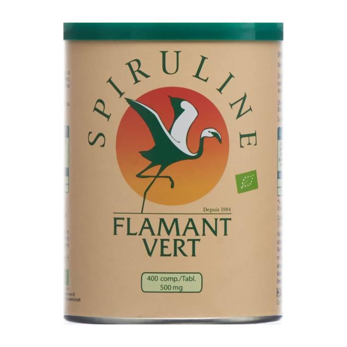 Spiruline Flamant Vert Comprimés bio 500mg 400 pièces Spiruline Flamant Vert Comprimés bio 500mg 400 pièces
