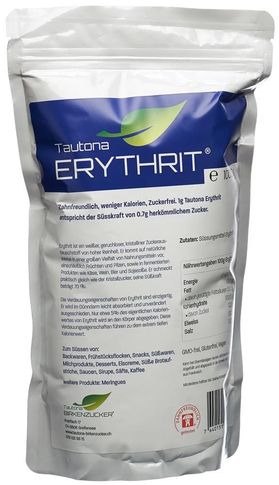 Tautona érythritol sac de fermeture 1kg