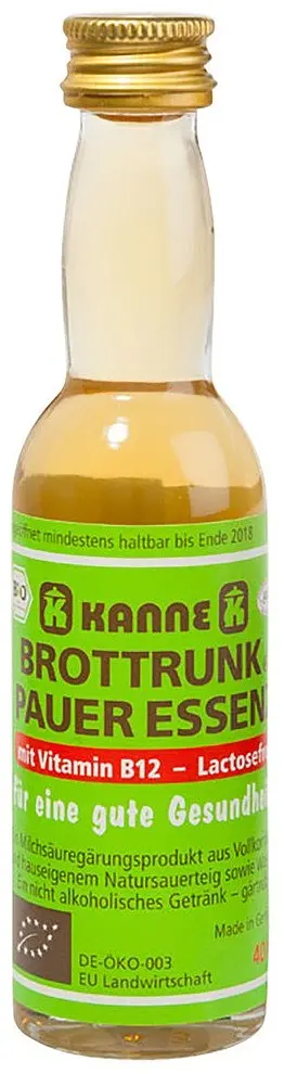 Kanne Brottrunk, bouteille en verre de type « shot » de 40 ml