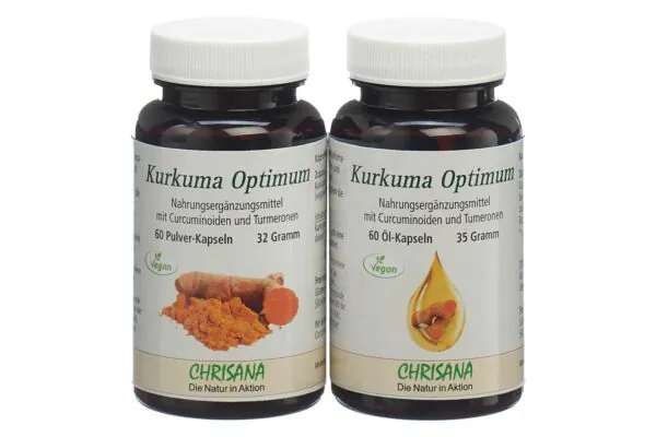 CHRISANA Gélules de curcuma Optimum 2 x 60 pièces