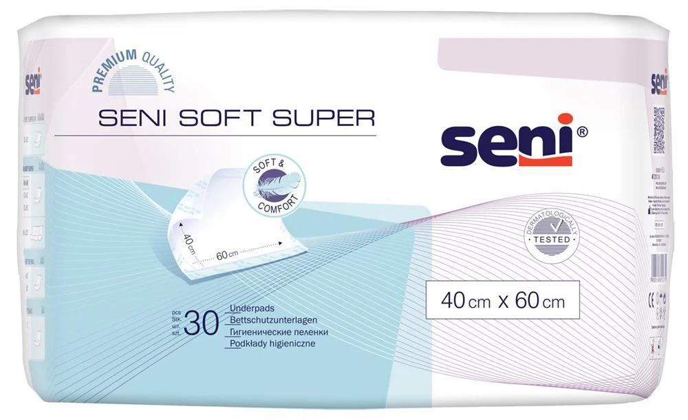 Seni Soft Super protection de lit 40x60cm 30 pièces