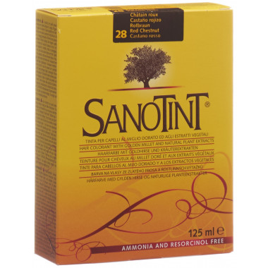 Sanotint couleur de cheveux 28 brun rouge