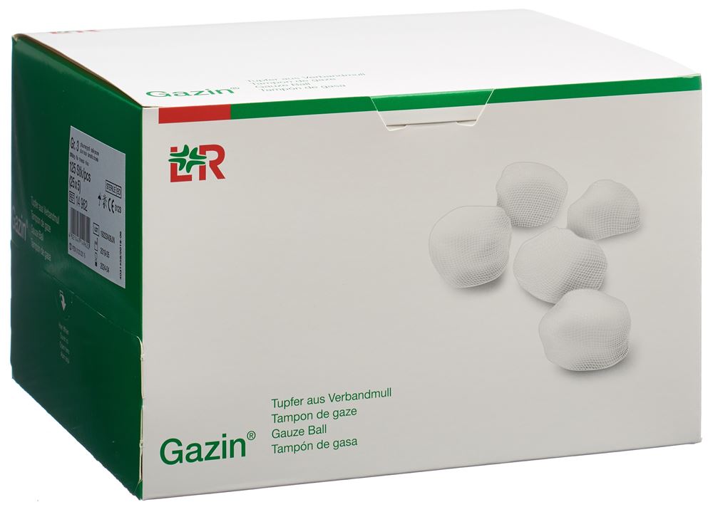 GAZIN Tampons de gaze Gr3 20f st 25 x 5 pièces