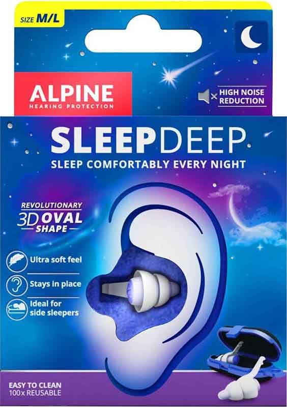 ALPINE SleepDeep Bouchons d'oreilles trou européen 1 paire ALPINE SleepDeep Bouchons d'oreilles trou européen 1 paire