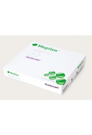 Mepilex pansement mousse Safetac 15x17cm silicone 5 pièces