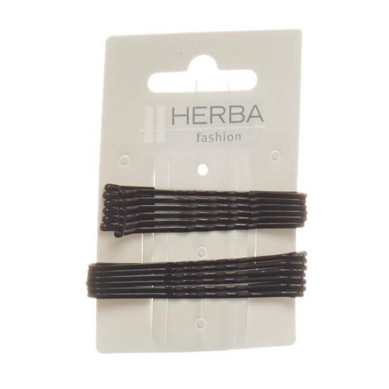 Herba pince 6+6.5cm noir 12 pièces