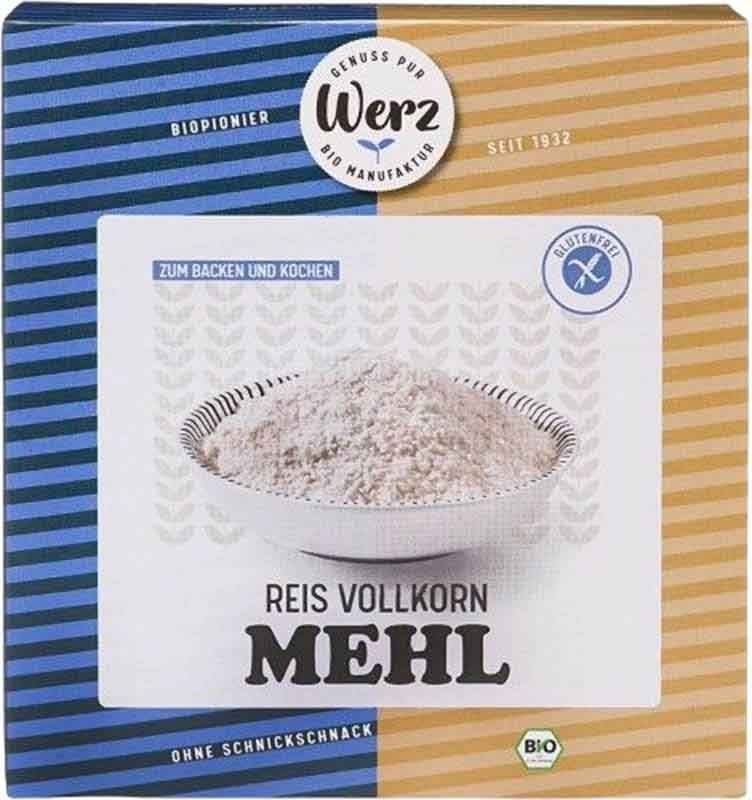WERZ Farine de riz bio sans gluten 1kg