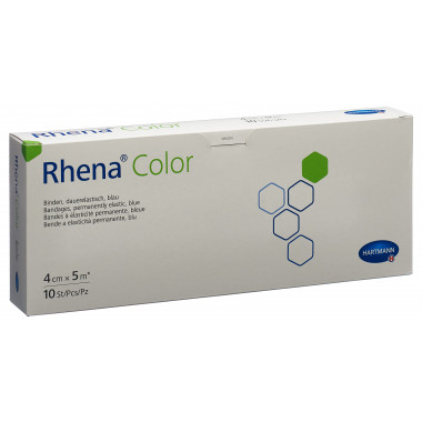 Rhena Color Bandes élastiques 4cmx5m bleu ouvert 10 pièces