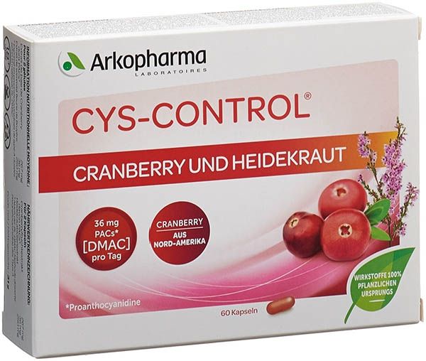 CYS-CONTROL Caps Cranberry et bruyère 20 pièces