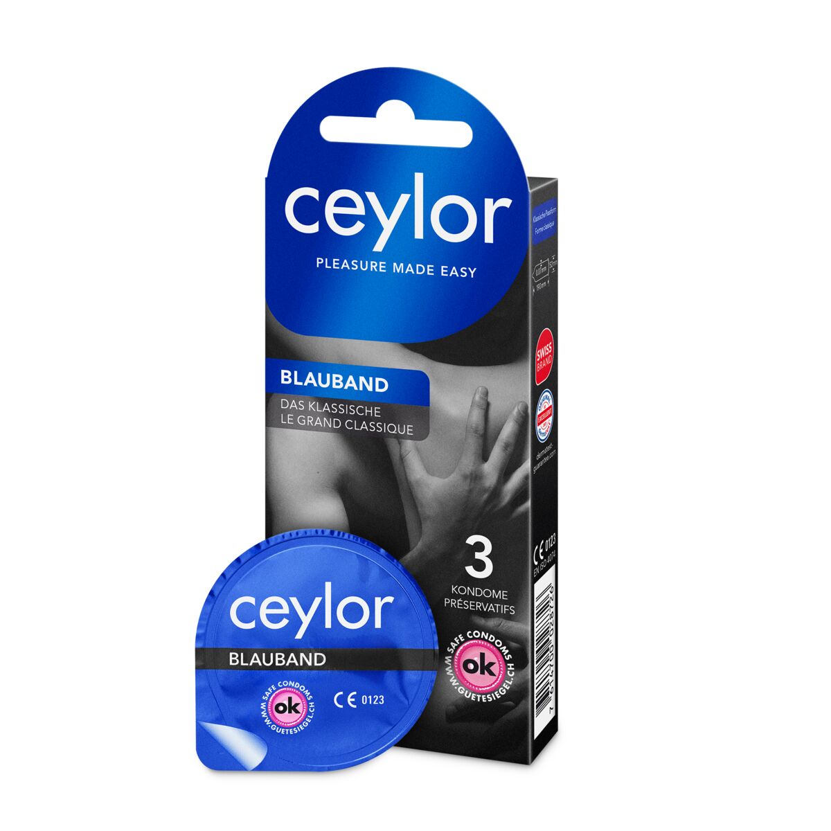 ceylor® Préservatif à bande bleue avec réserve(s) 3 pièces ceylor® Préservatif à bande bleue avec réserve(s) 3 pièces