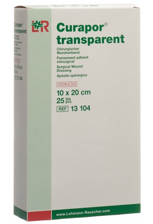 CURAPOR pansement 10x20cm transparent 25 sachets CURAPOR pansement 10x20cm transparent 25 sachets