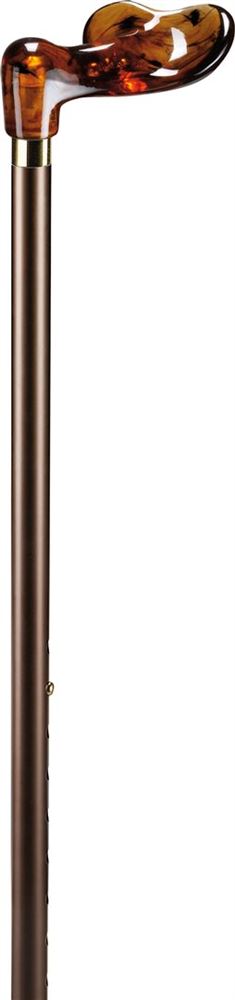 Canne métallique Ossenberg bronze 74-94cm Orthog droite