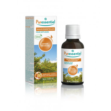 Puressentiel mélange d'huiles essentielles Voyage en Sicile pour diffusion Fl 30ml Puressentiel mélange d'huiles essentielles Voyage en Sicile pour diffusion Fl 30ml
