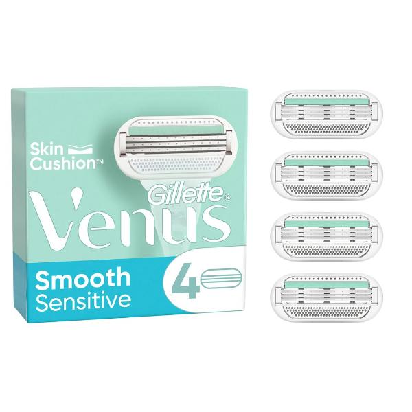 Lames GILLETTE Venus Smooth Sensitive 4 pièces
