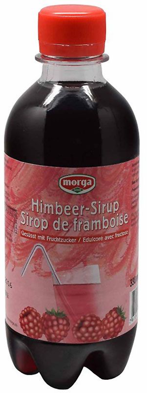 Morga Sirop de framboises avec sucre de fruits 3.3dl Morga Sirop de framboises avec sucre de fruits 3.3dl