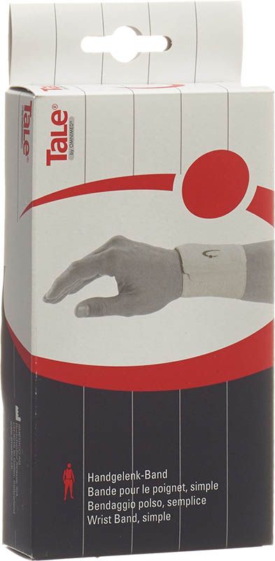 TALE bandage poignet velcro 7.5cm blanc